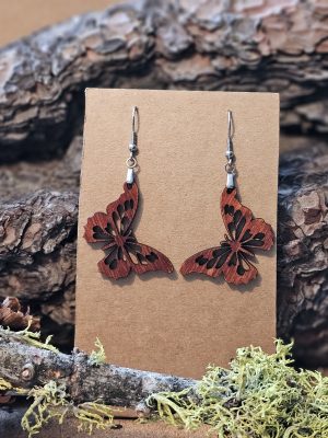 butterfly dangle earrings