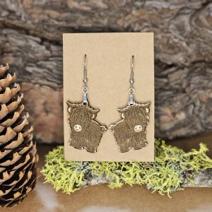highlands cow earrings