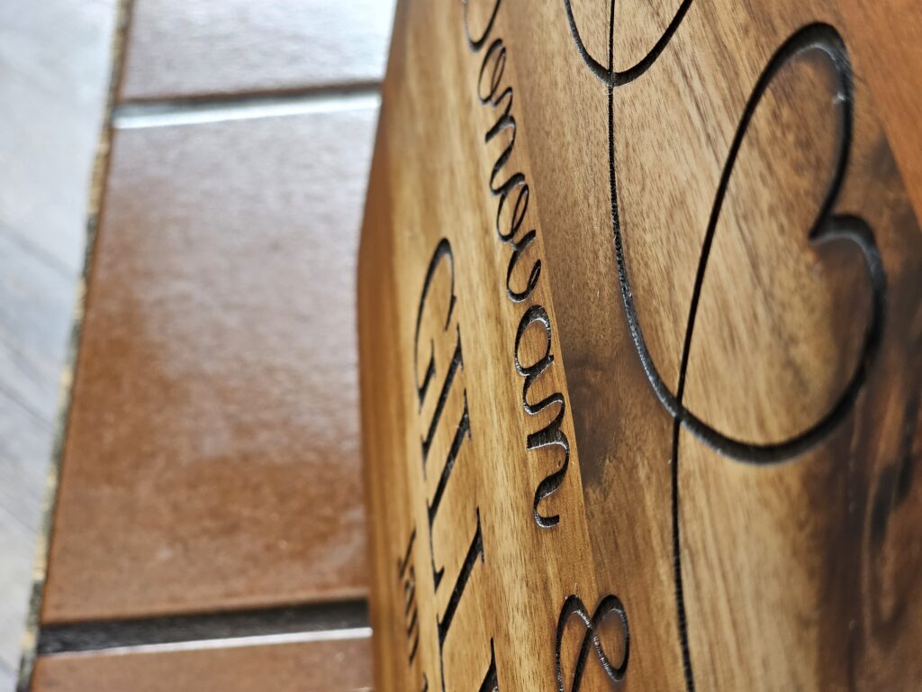 wedding cutting board charcuterie closeup