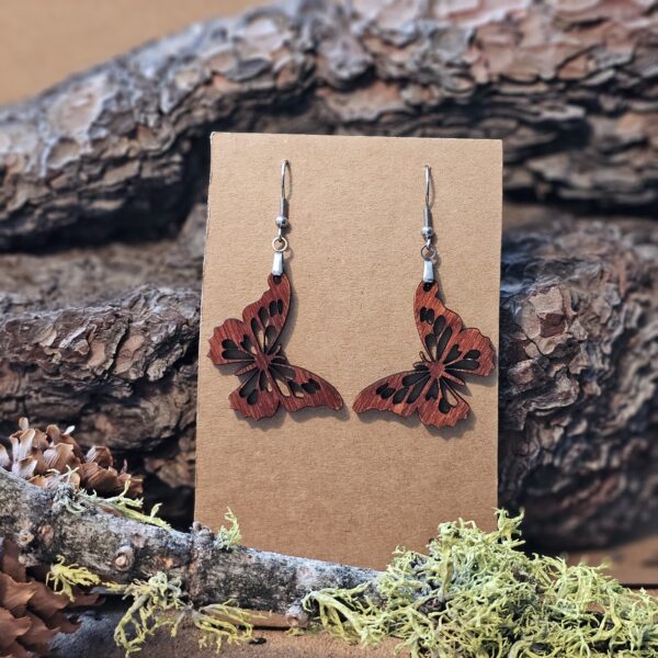 whole butterfly dangle earring