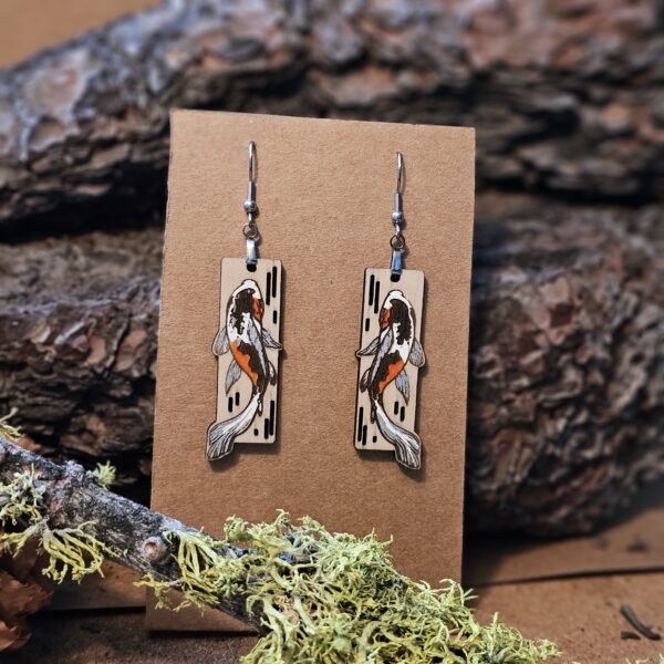 koi fish earring
